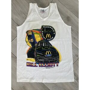 Rare VTG KUDZU Bill Elliott McDonald's Racing Team 1995 Batman T Shirt 90s L